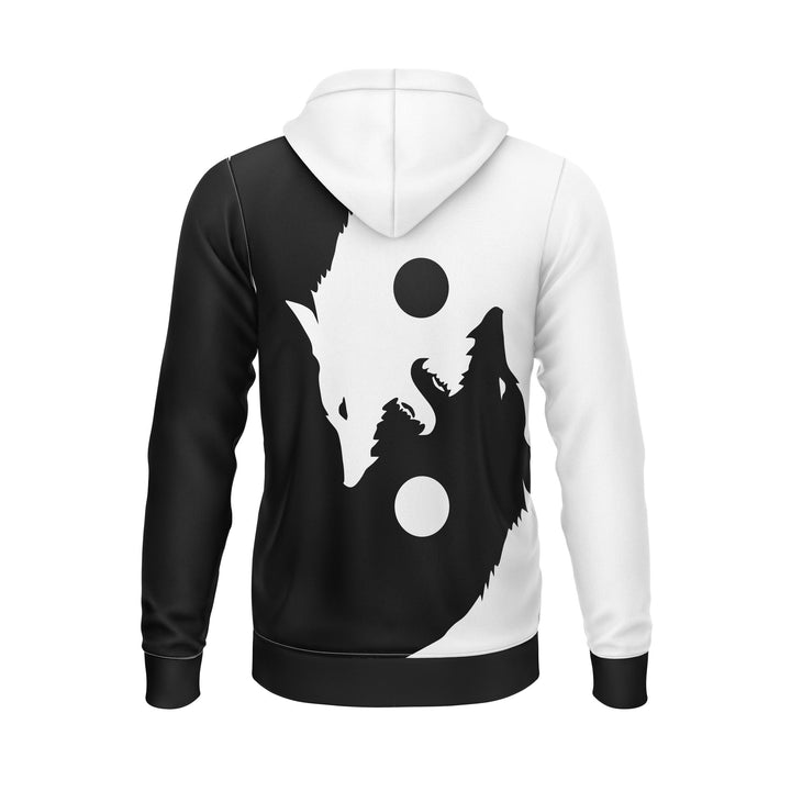 Lunar Duality Full - Print Zipper Hoodie For Men/Women - Summo Sports