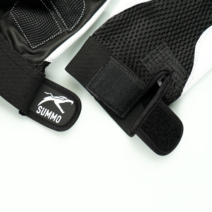 Maximus White Weightlifting Gym Gloves - Summo Sports