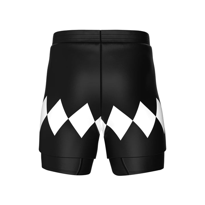 Mighty Morphin Grappler - Black 2 In One Training Shorts - Summo Sports