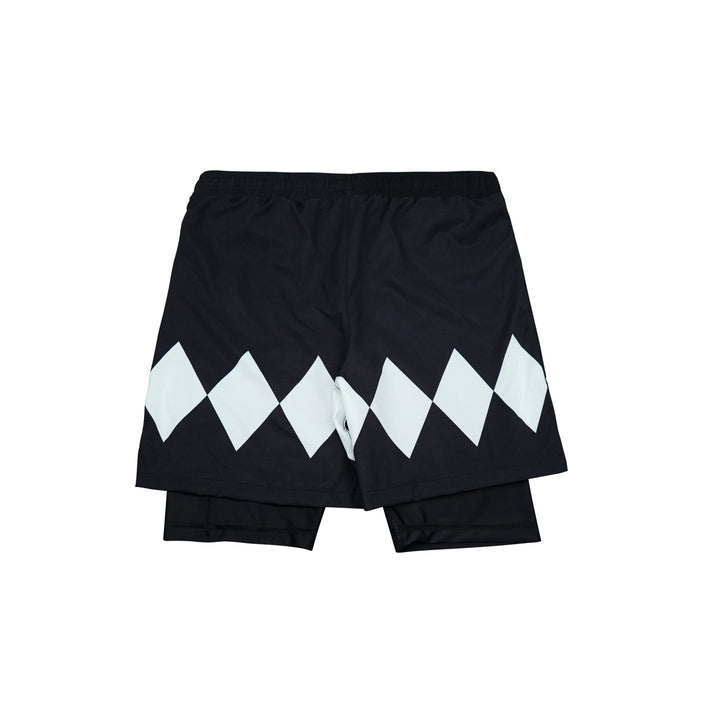 Mighty Morphin Grappler - Black 2 In One Training Shorts - Summo Sports