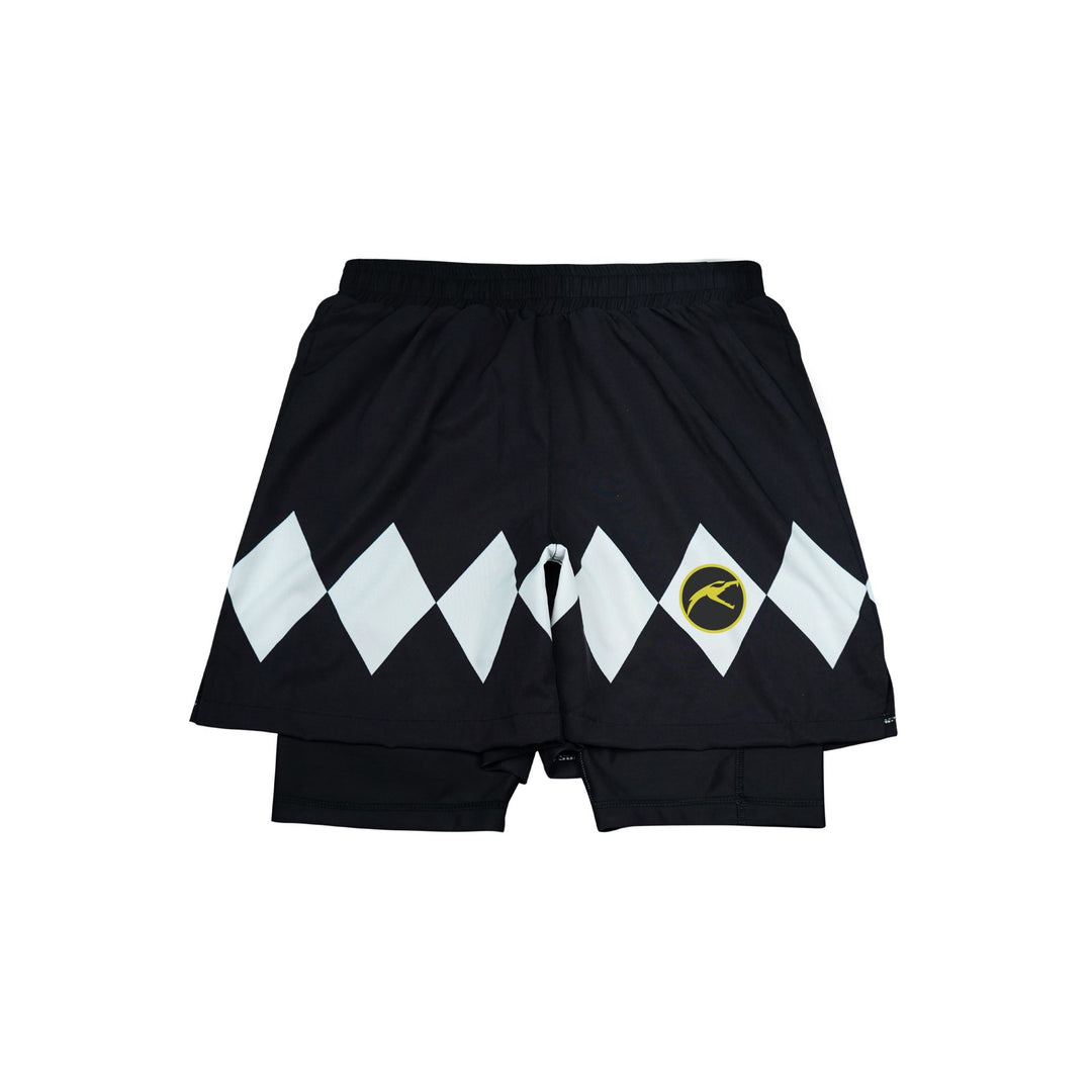 Mighty Morphin Grappler - Black 2 In One Training Shorts - Summo Sports