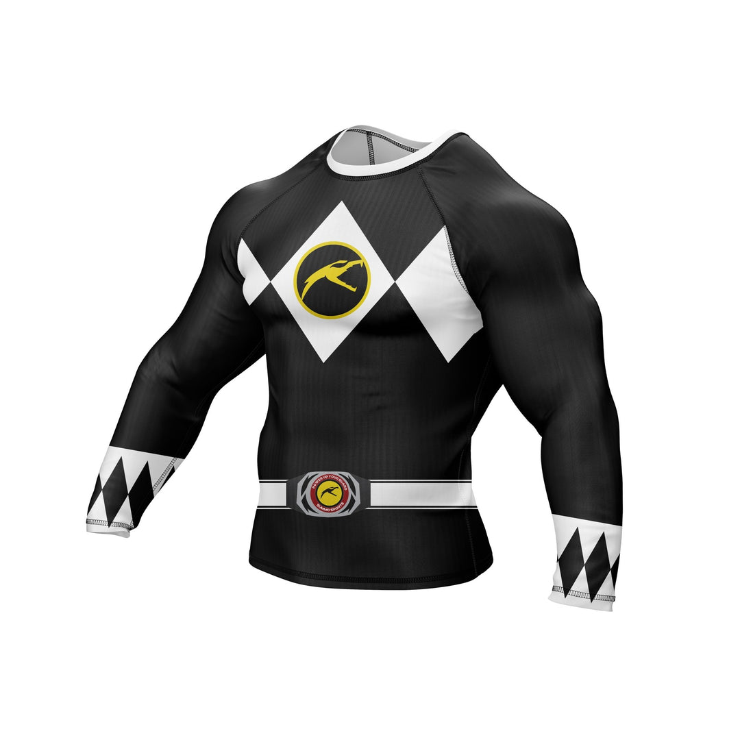 Mighty Morphin Grappler – Black Premium Rash Guard For Men/Women - Summo Sports
