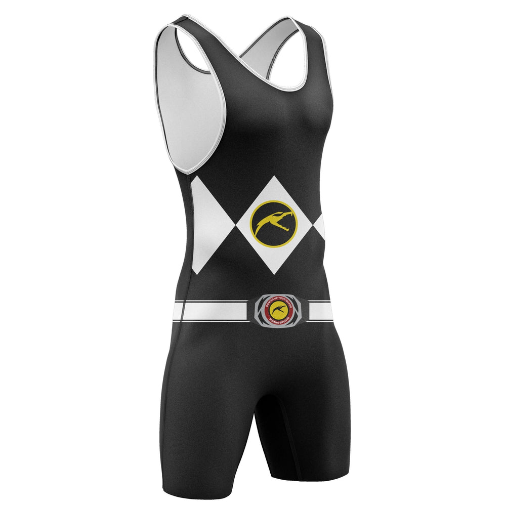 Mighty Morphin Grappler - Black Premium Singlet - Summo Sports
