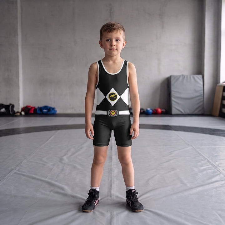 Mighty Morphin Grappler - Black Premium Singlet - Summo Sports