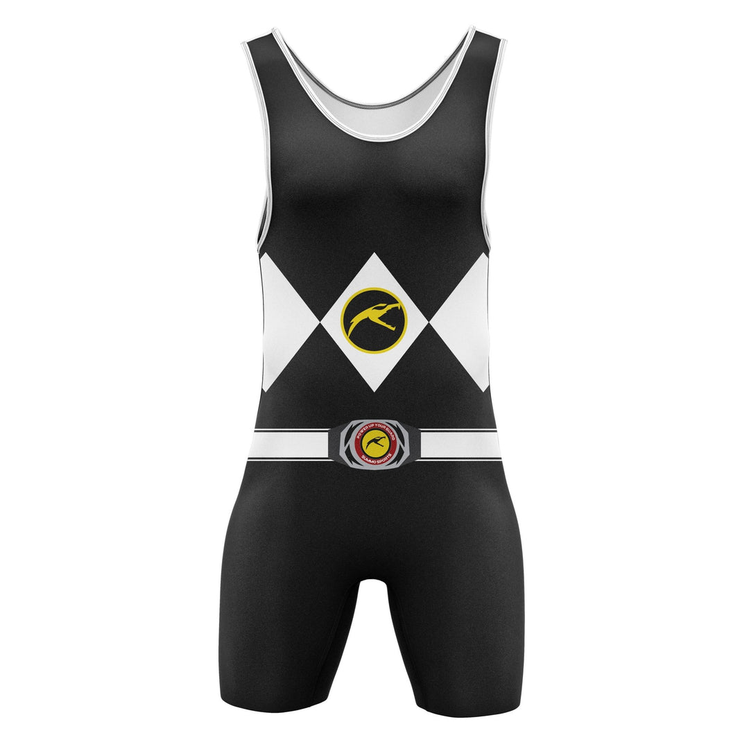 Mighty Morphin Grappler - Black Premium Singlet - Summo Sports