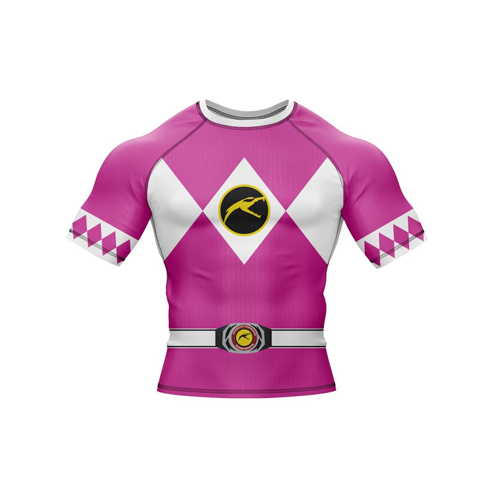 Mighty Morphin Grappler – Pink Premium Rash Guard For Men/Women - Summo Sports