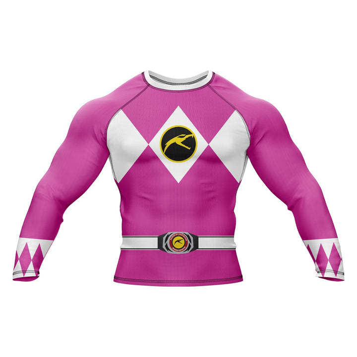 Mighty Morphin Grappler – Pink Premium Rash Guard For Men/Women - Summo Sports