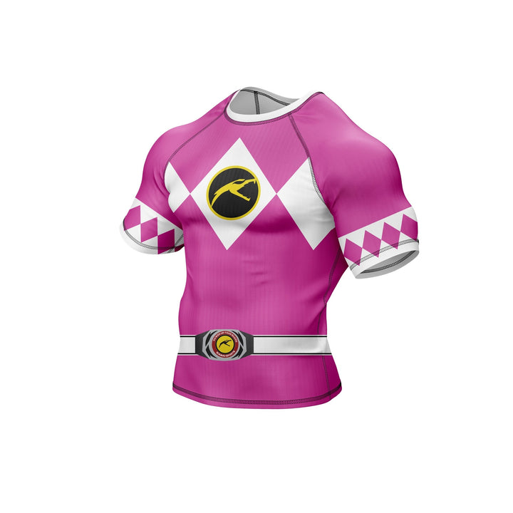 Mighty Morphin Grappler – Pink Premium Rash Guard For Men/Women - Summo Sports