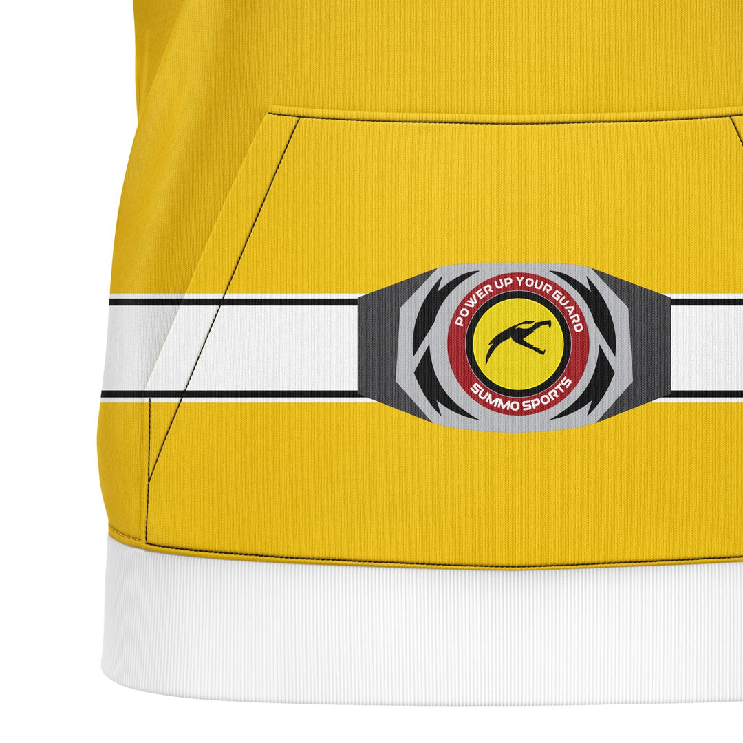 Mighty Morphin Yellow Full - Print Hoodie For Men/Women - Summo Sports
