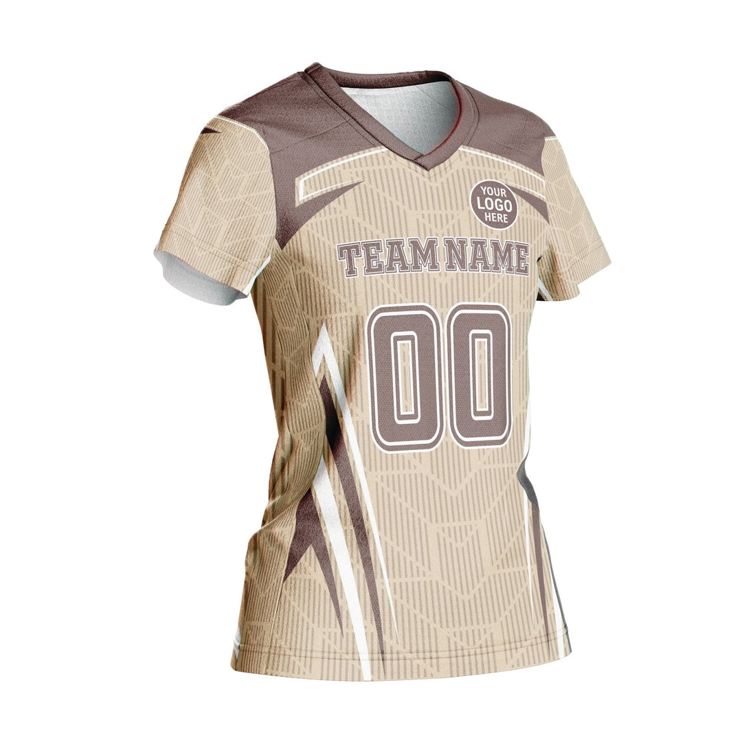 Mocha Dune Custom Volleyball Jersey - Summo Sports