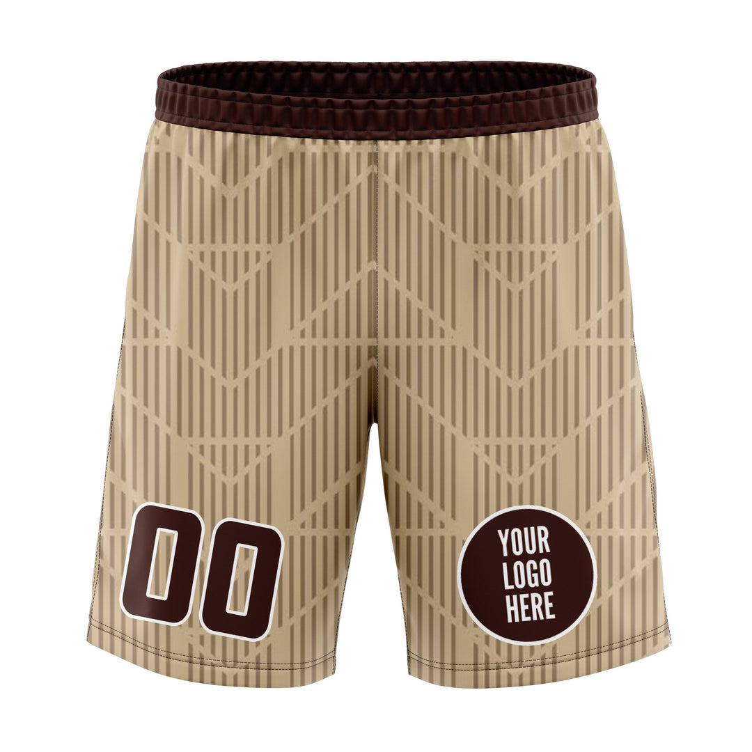 Mocha Dune Custom Volleyball Shorts - Summo Sports