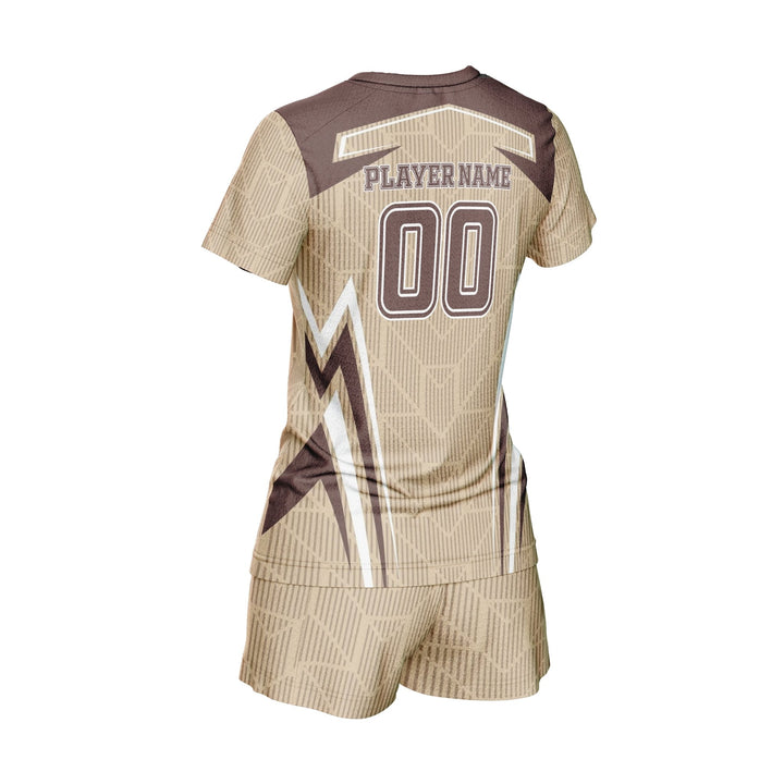 Mocha Dune Custom Volleyball Uniform - Summo Sports