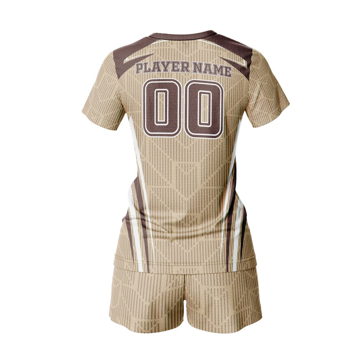 Mocha Dune Custom Volleyball Uniform - Summo Sports