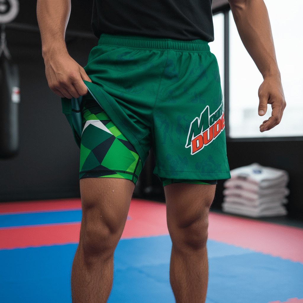 Mountin' Dudes 2 In One Training Shorts - Summo Sports