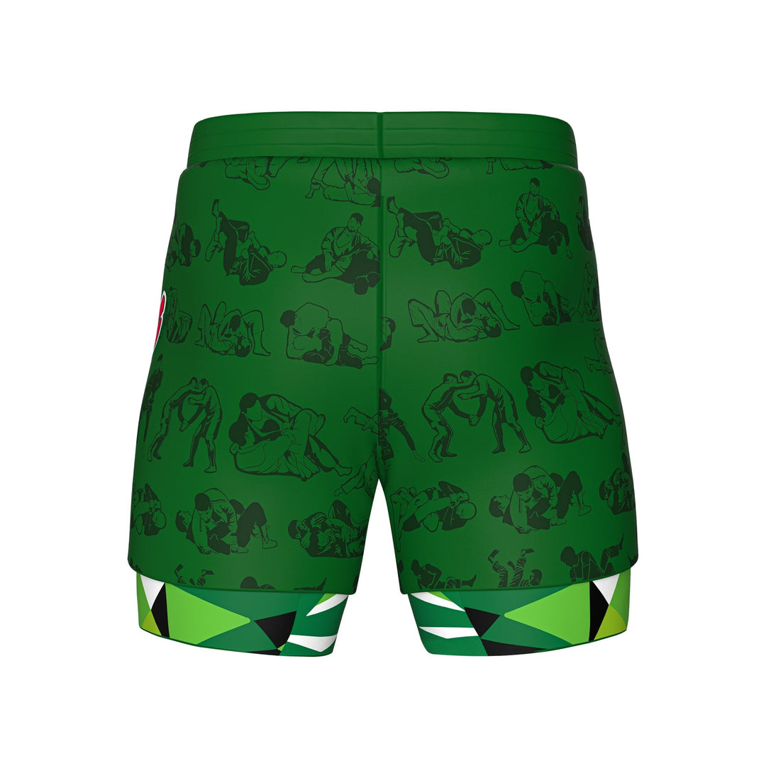 Mountin' Dudes 2 In One Training Shorts - Summo Sports