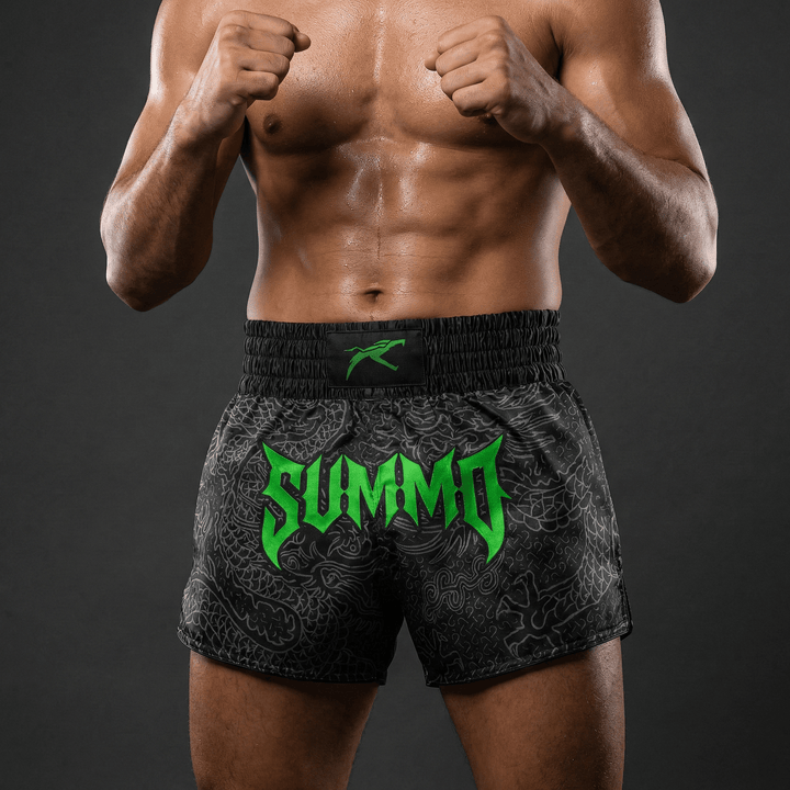 Neon Serpent Muay Thai Shorts - Summo Sports