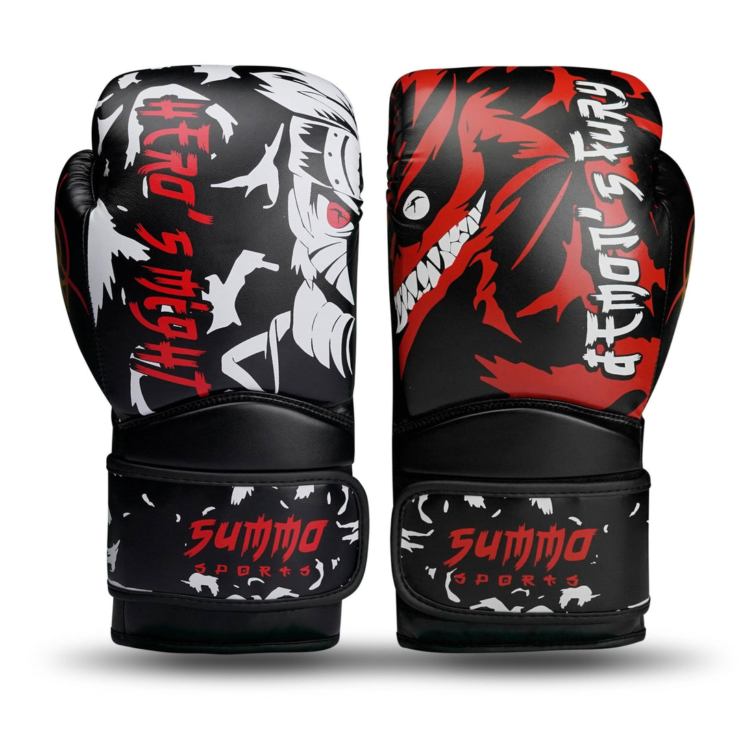 Nine - Tail Striker PU Leather Boxing Gloves - Summo Sports
