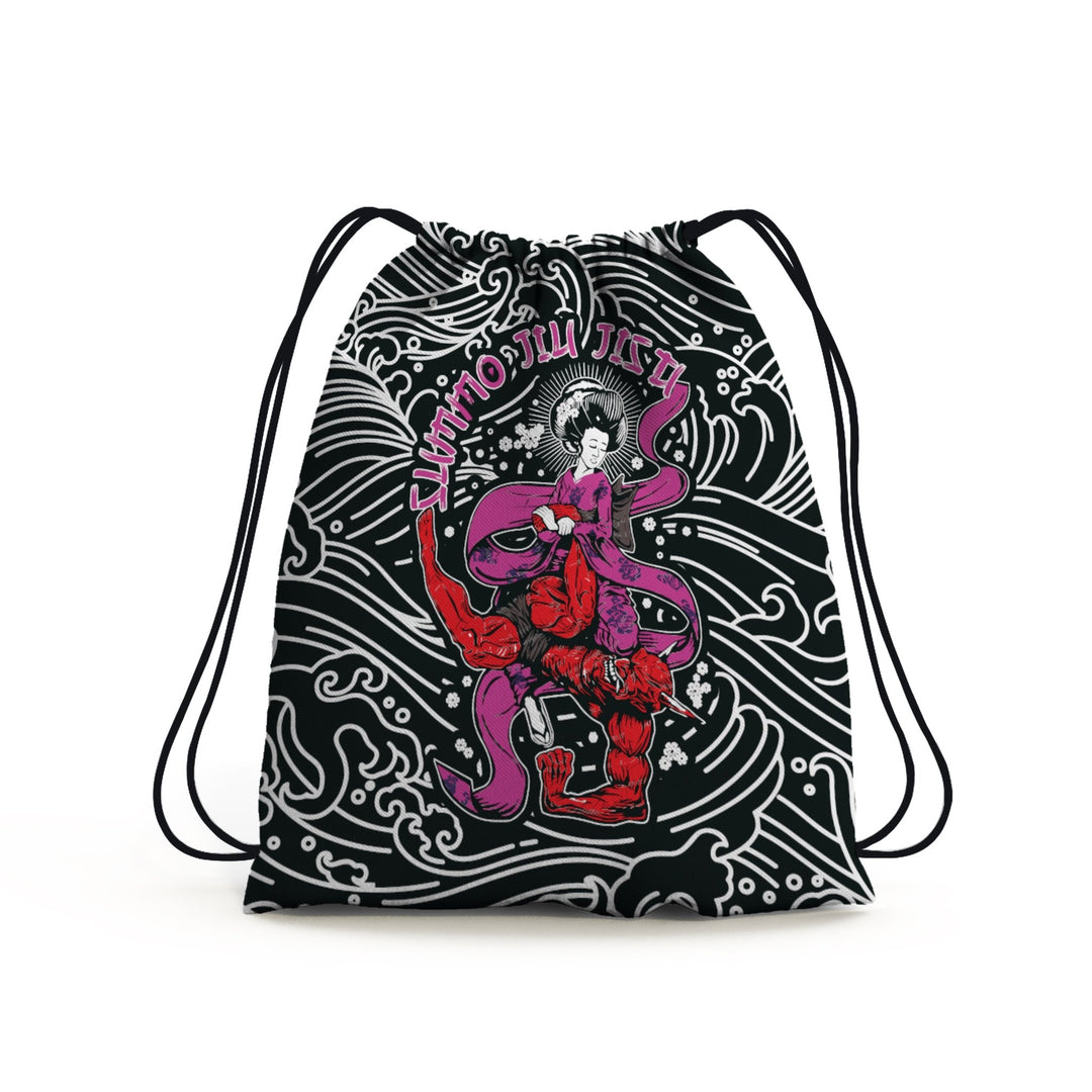 graphic design drawstring sports bag