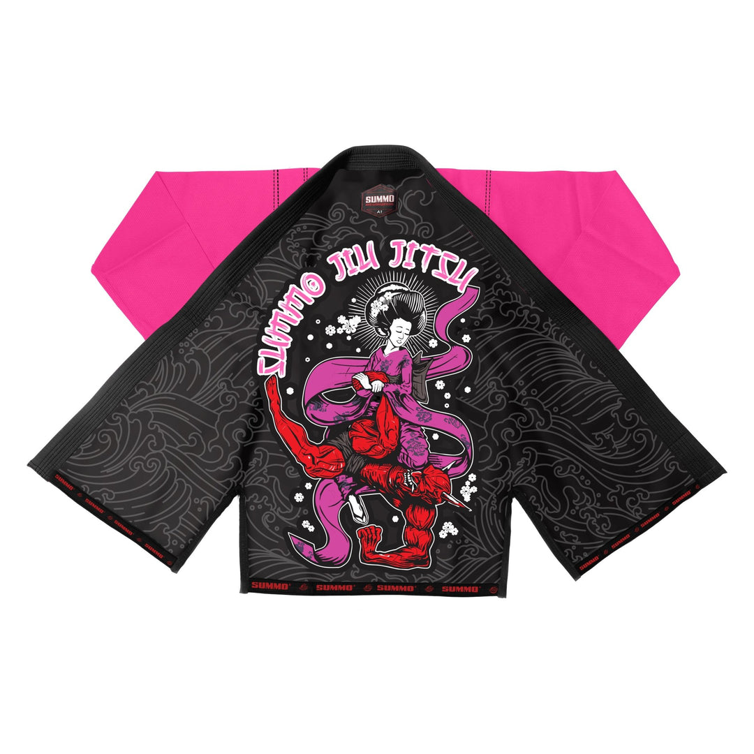 Pink Blossom Strike Sublimation Brazilian Jiu Jitsu Gi (BJJ GI) - Summo Sports