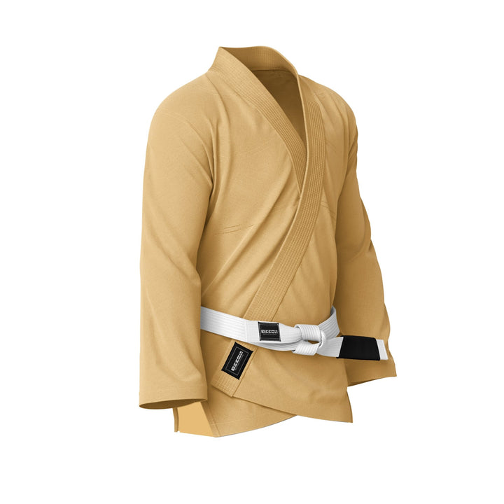 Plain Beige Brazilian Jiu Jitsu Gi Jacket - Summo Sports