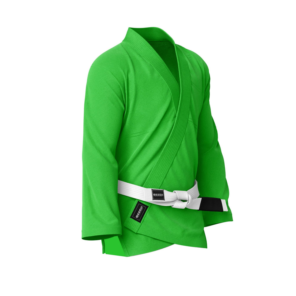 Plain Bright Green Brazilian Jiu Jitsu Gi Jacket - Summo Sports