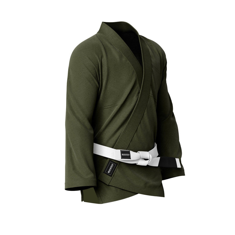 Plain Military Green Brazilian Jiu Jitsu Gi Jacket - Summo Sports