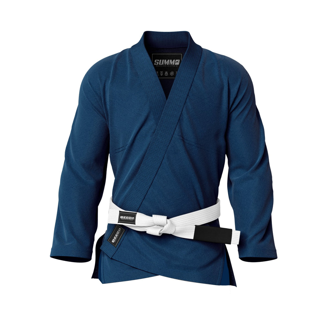 Plain Navy Blue Brazilian Jiu Jitsu Gi Jacket - Summo Sports