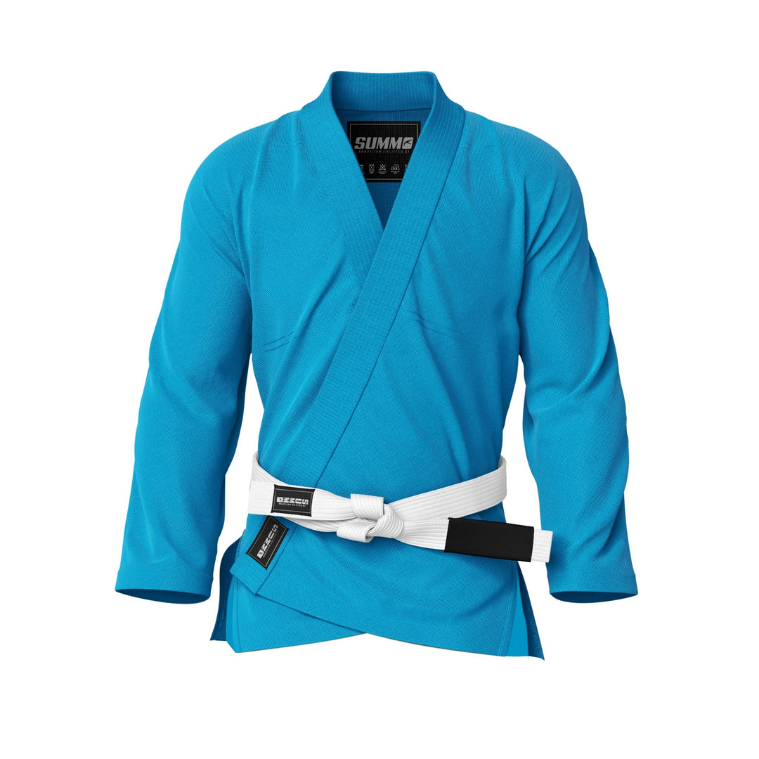 Plain Sky Blue Brazilian Jiu Jitsu Gi Jacket - Summo Sports