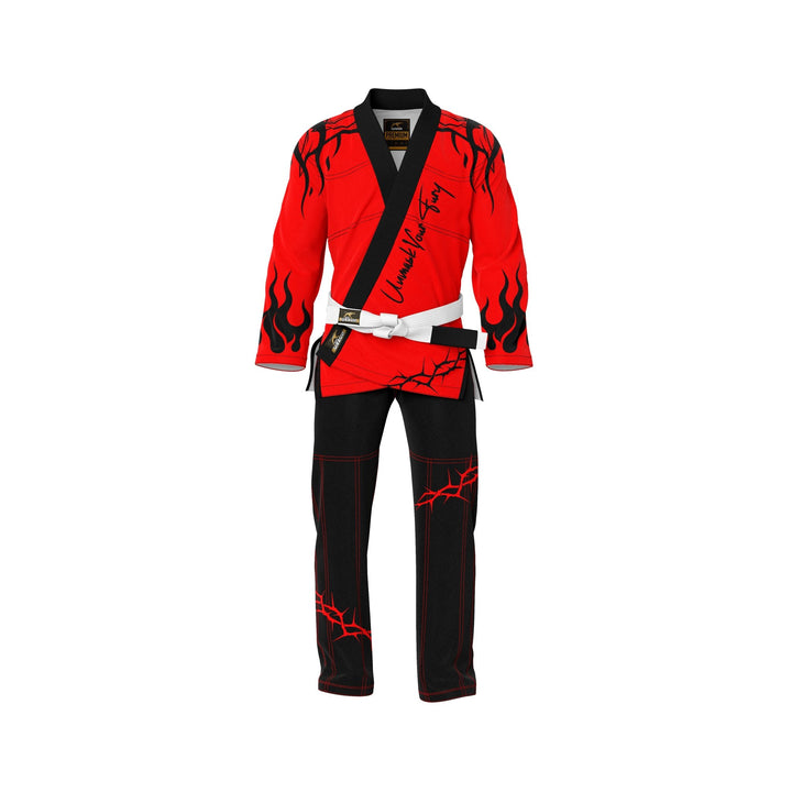 Porrada Crimson All Over Printed BJJ Gi - Summo Sports
