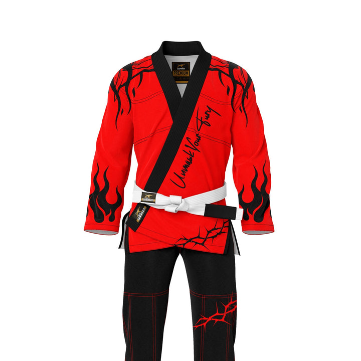 Porrada Crimson All Over Printed BJJ Gi - Summo Sports