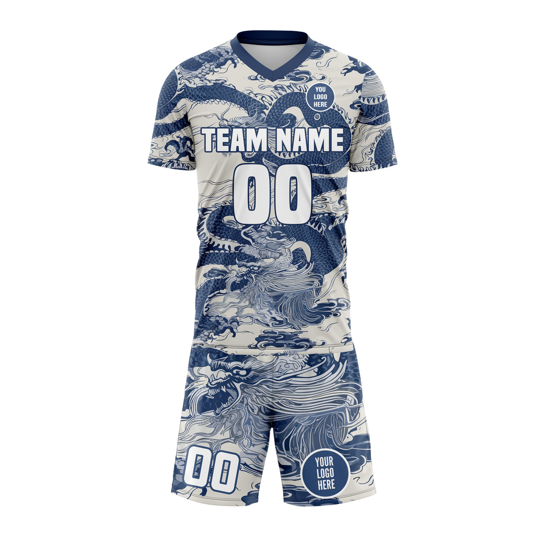 Shogun Blue Custom Soccer Uniform