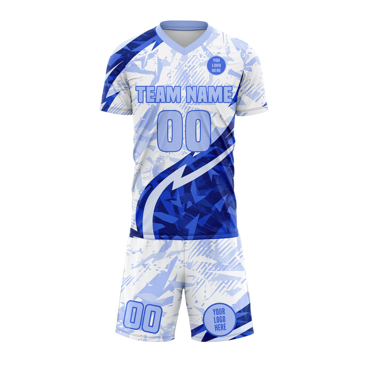 Azure Surge Custom Soccer Uniform