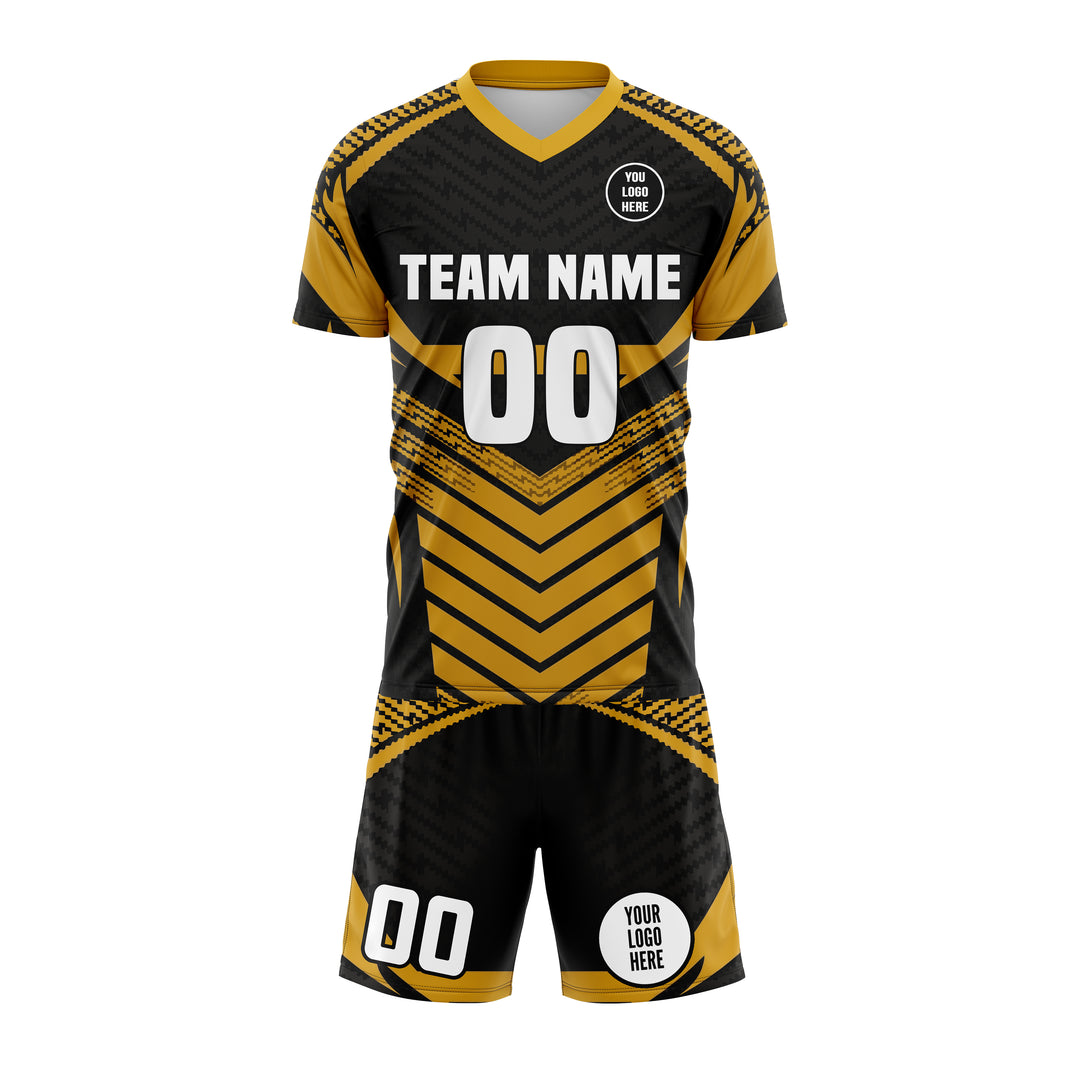 Gilded Blitz Custom Soccer Uniform