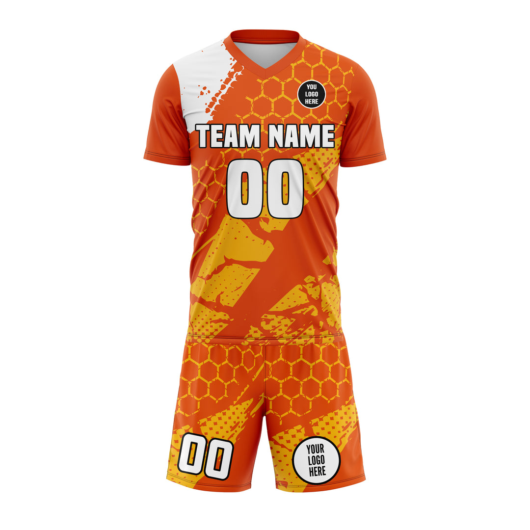 Blaze Grid Custom Soccer Uniform