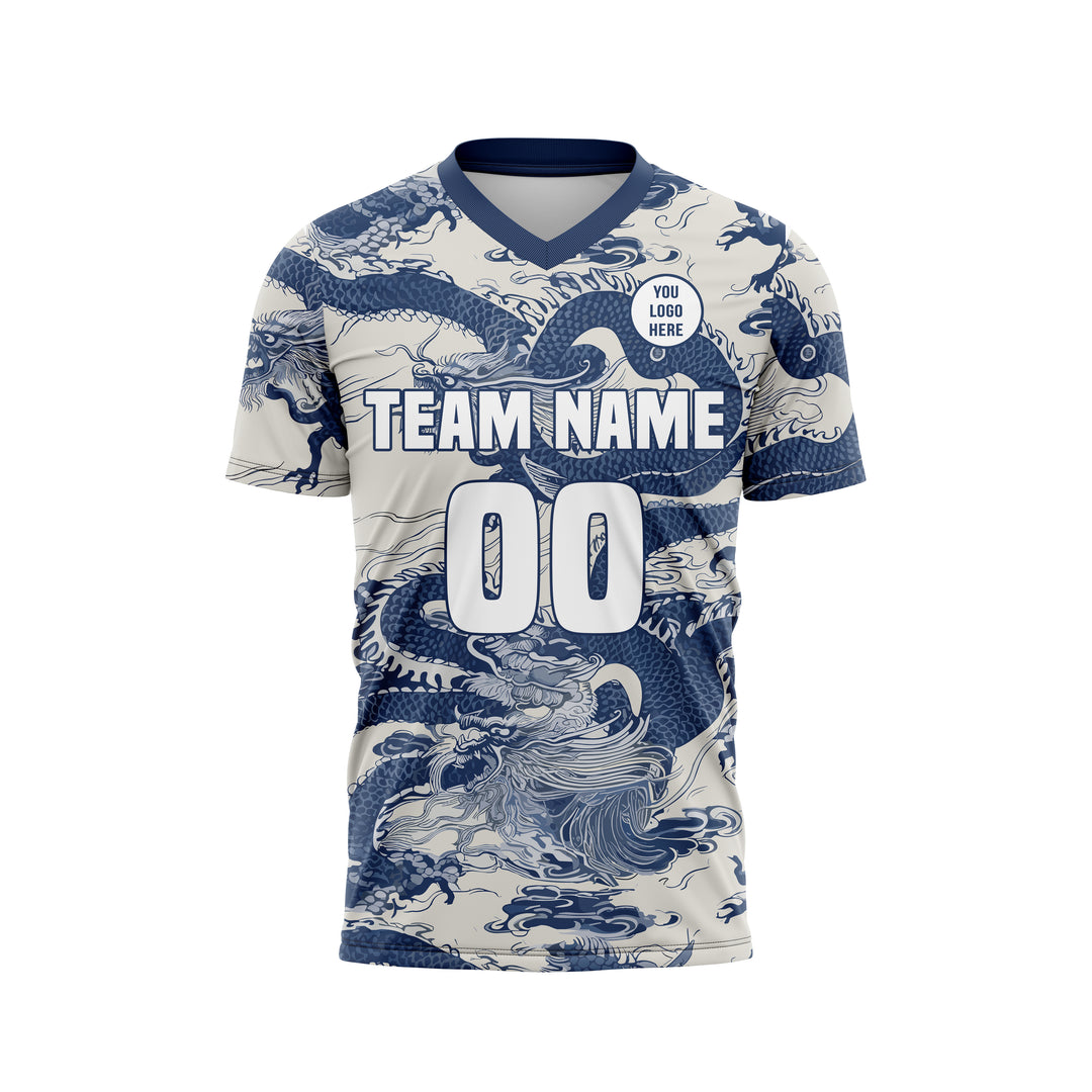 Shogun Blue Custom Soccer Jersey