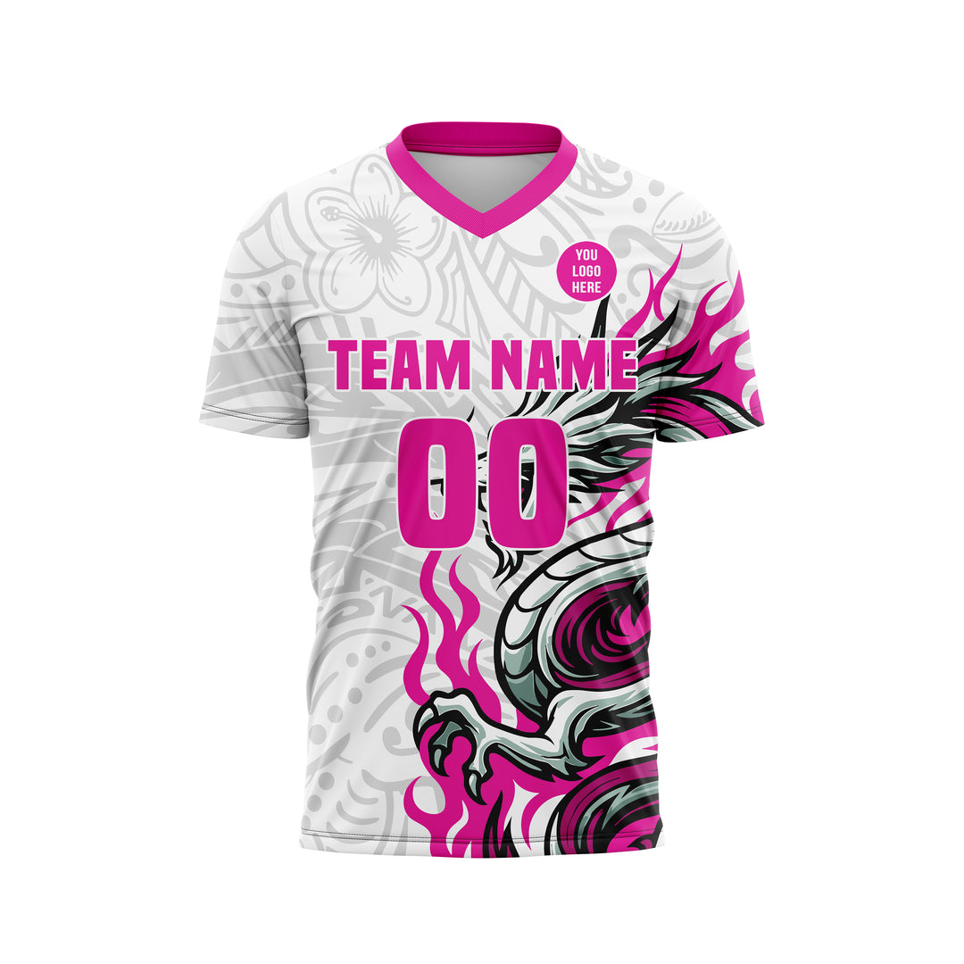 Fuchsia Fury Custom Soccer Uniform
