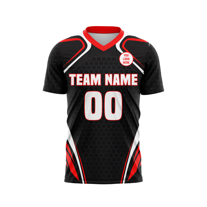 Vortex Red Custom Soccer Jersey