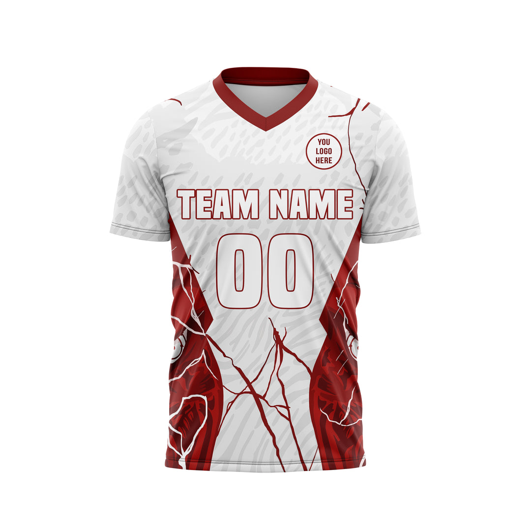 Scarlet Shatter Custom Soccer Uniform