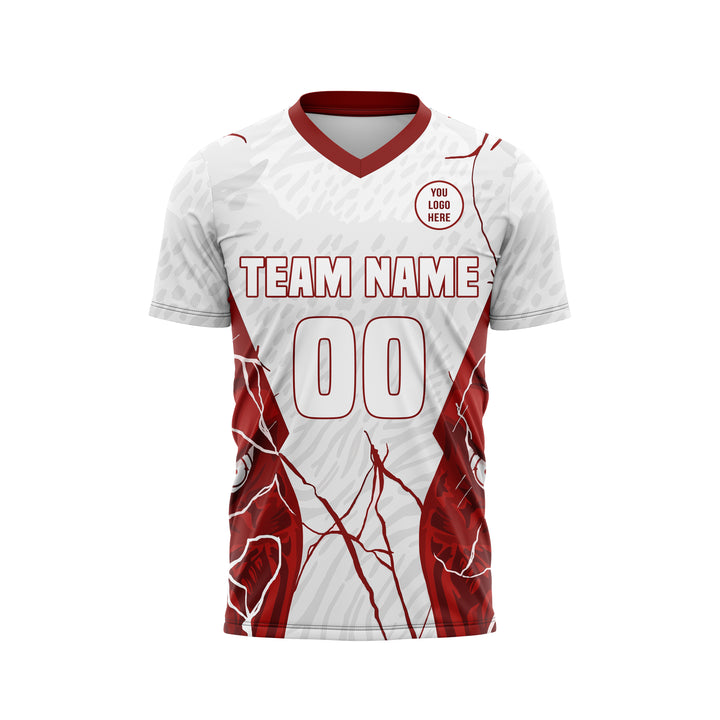 Scarlet Shatter Custom Soccer Uniform