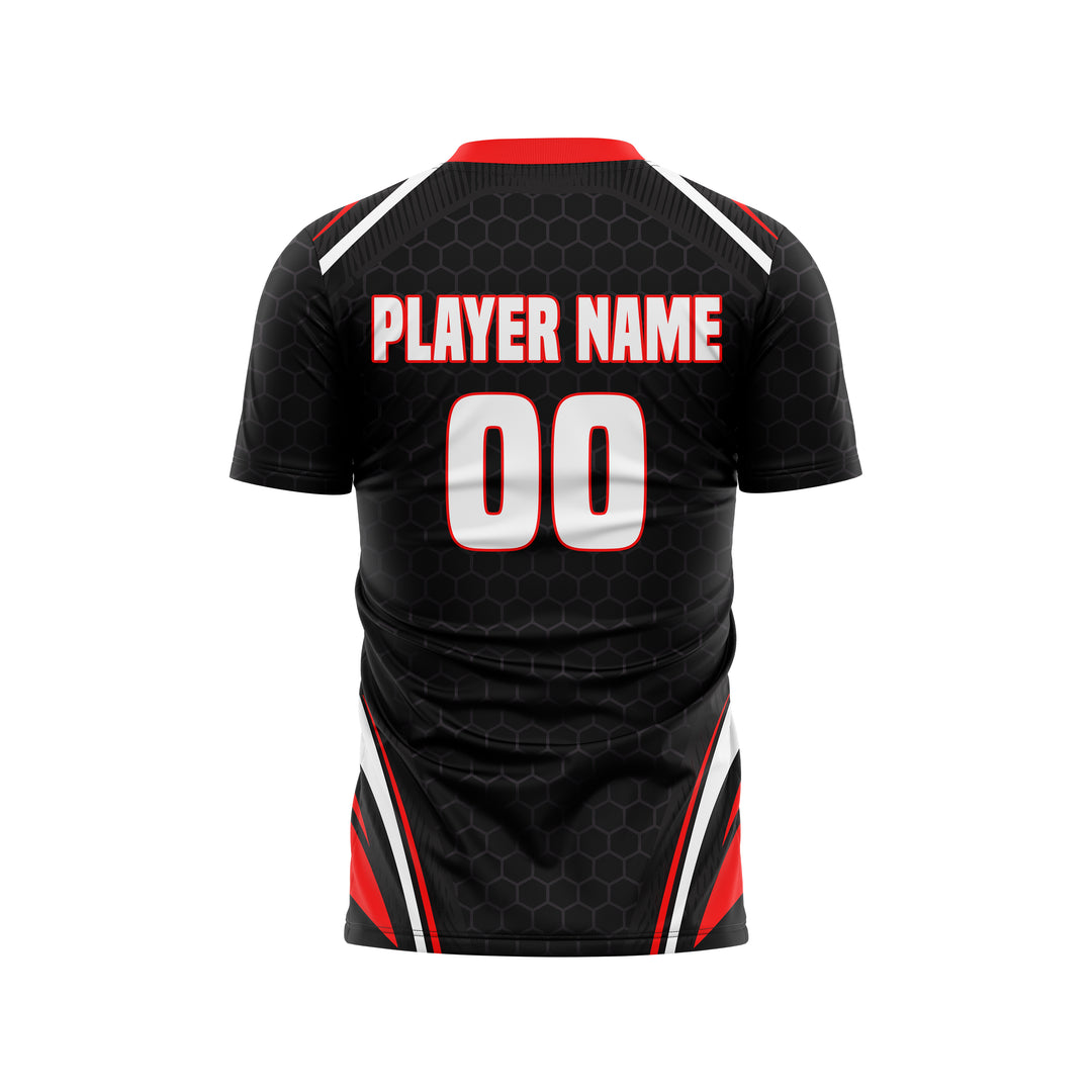 Vortex Red Custom Soccer Jersey