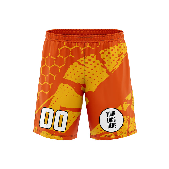 Blaze Grid Custom Soccer Shorts