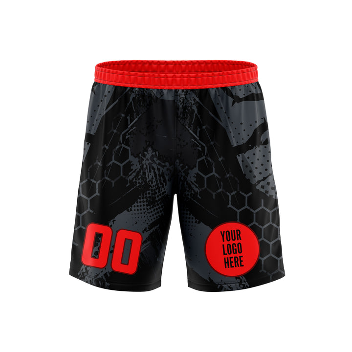 Crimson Strike Custom Soccer Shorts