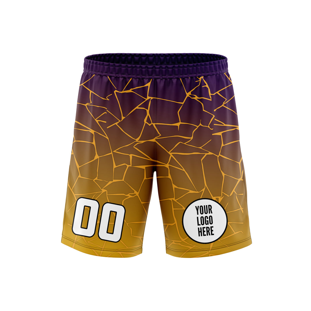 Magma Mosaic Custom Soccer Shorts