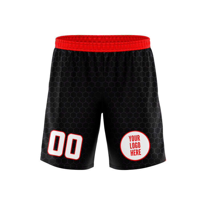 Vortex Red Custom Soccer Shorts