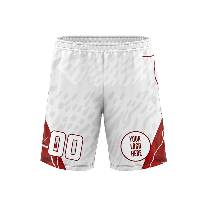 Scarlet Shatter Custom Soccer Shorts