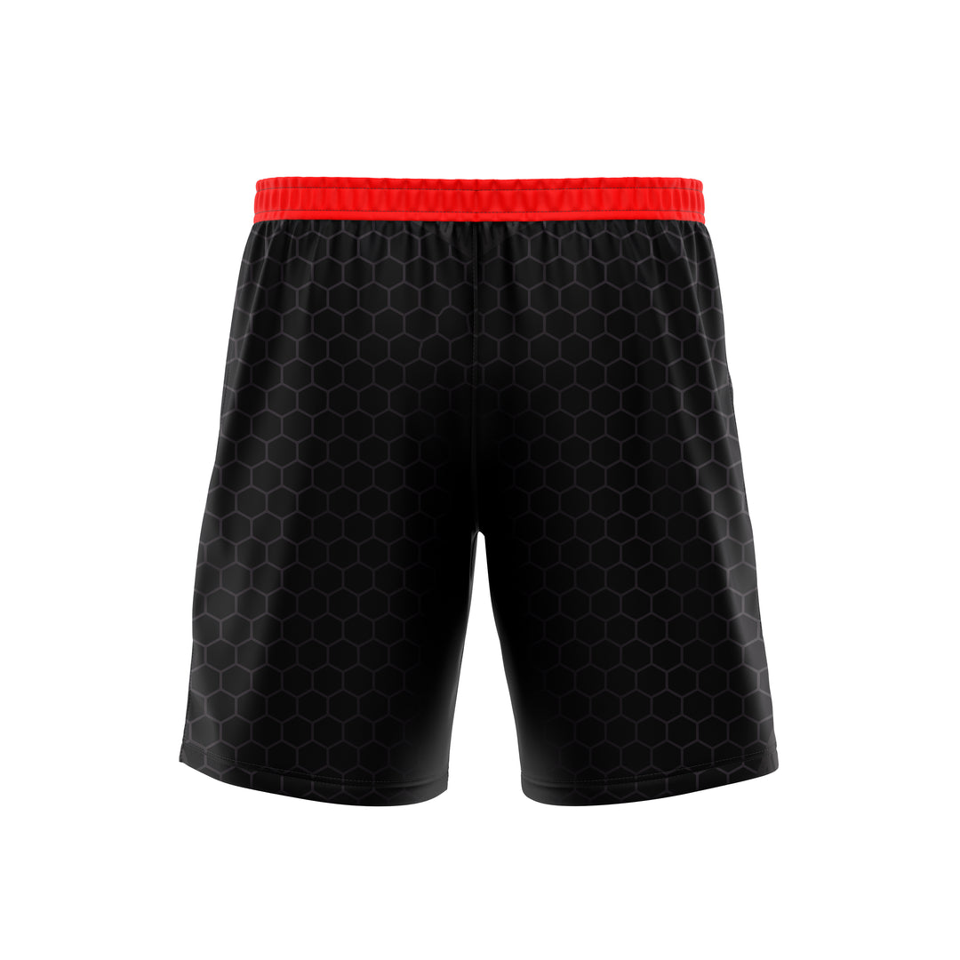 Vortex Red Custom Soccer Shorts