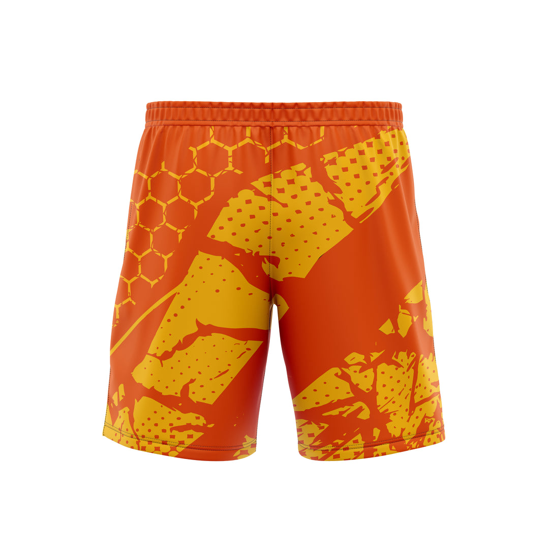 Blaze Grid Custom Soccer Shorts