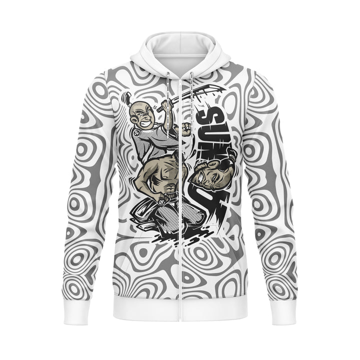 Sonic Slam Full-Print Zipper Hoodie For Men/Women