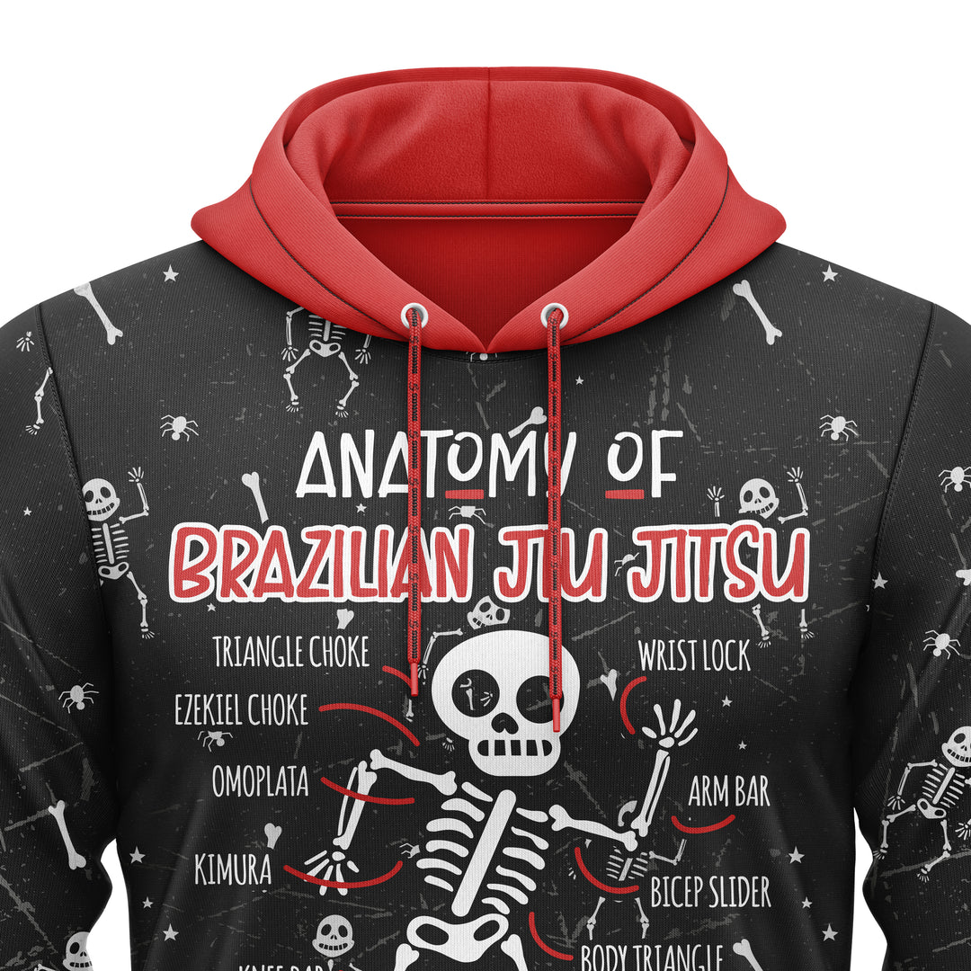 Anatomy of BJJ Full-Print Hoodie For Men/Women