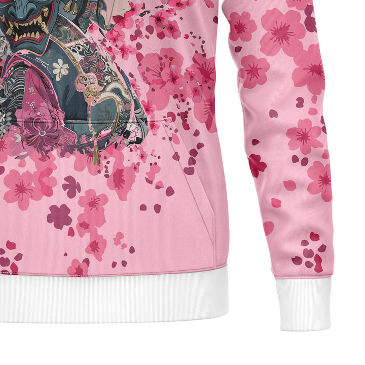 Sakura Oni Full-Print Hoodie For Men/Women